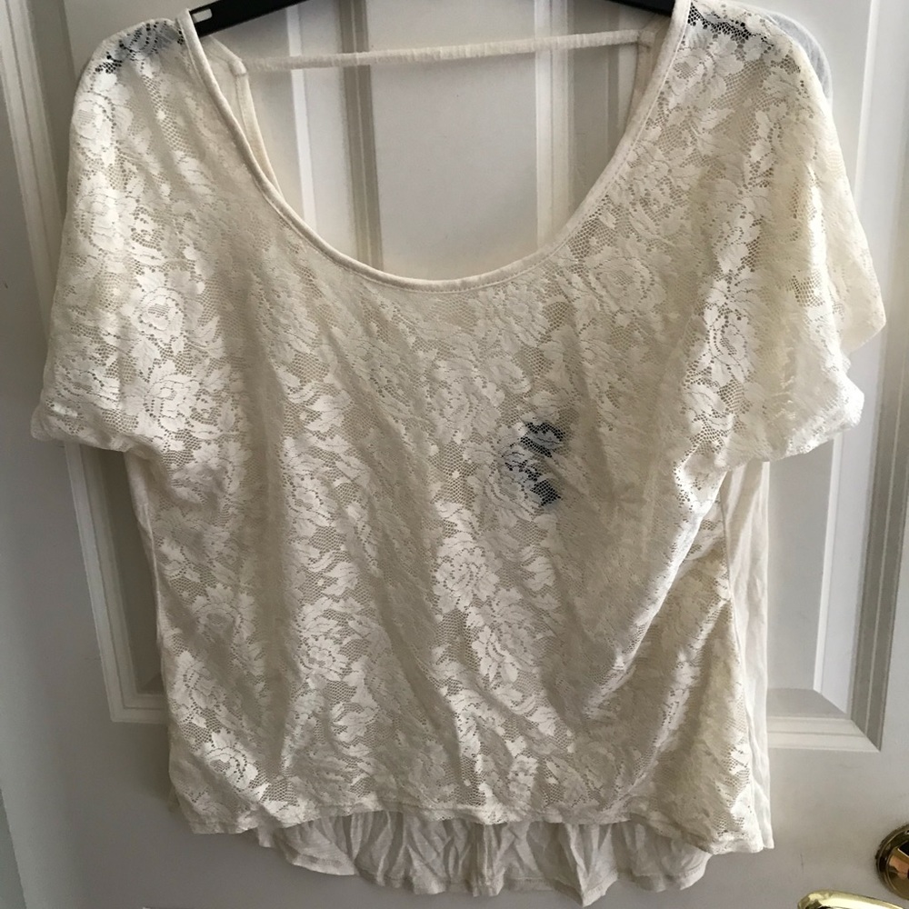 Lace White T-Shirt